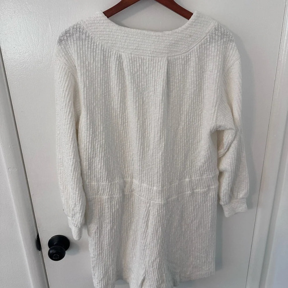 Free People Beach White Terry Cloth Romper Coverup - Picture 2 of 3